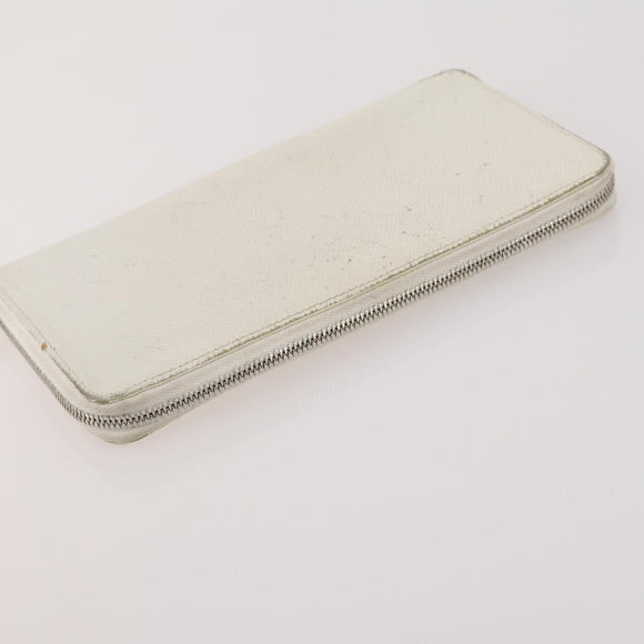 HERMES Wallet Leather Canvas 4 Set White Pink Green Auth bs37043
