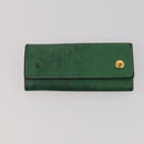 HERMES Wallet Leather Canvas 4 Set White Pink Green Auth bs37043-15