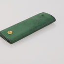 HERMES Wallet Leather Canvas 4 Set White Pink Green Auth bs37043-18