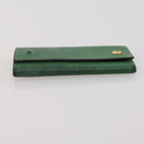 HERMES Wallet Leather Canvas 4 Set White Pink Green Auth bs37043-19