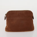 HERMES Wallet Leather Canvas 4 Set White Pink Green Auth bs37043-2