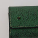 HERMES Wallet Leather Canvas 4 Set White Pink Green Auth bs37043-20