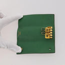 HERMES Wallet Leather Canvas 4 Set White Pink Green Auth bs37043-21
