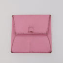 HERMES Wallet Leather Canvas 4 Set White Pink Green Auth bs37043-22