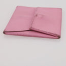 HERMES Wallet Leather Canvas 4 Set White Pink Green Auth bs37043-24