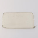 HERMES Wallet Leather Canvas 4 Set White Pink Green Auth bs37043-9