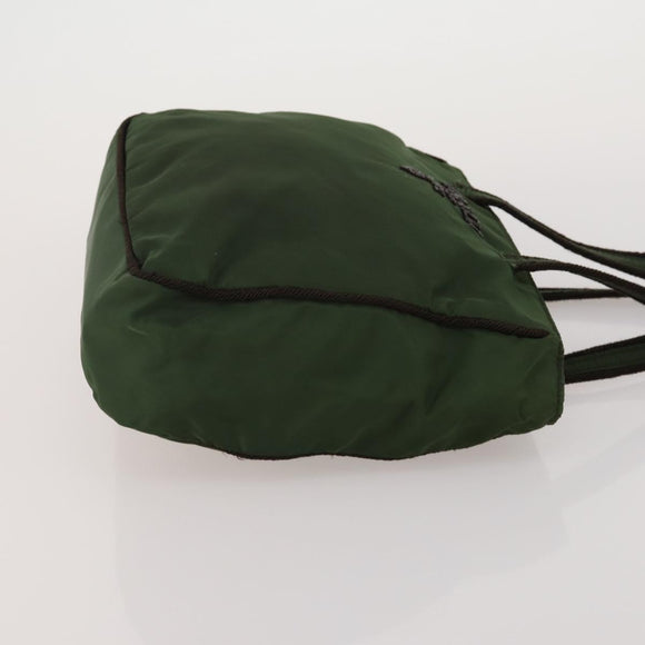 PRADA Hand Bag Nylon 3 Set Green Pink Auth bs37044