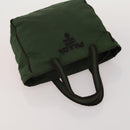 PRADA Hand Bag Nylon 3 Set Green Pink Auth bs37044-12