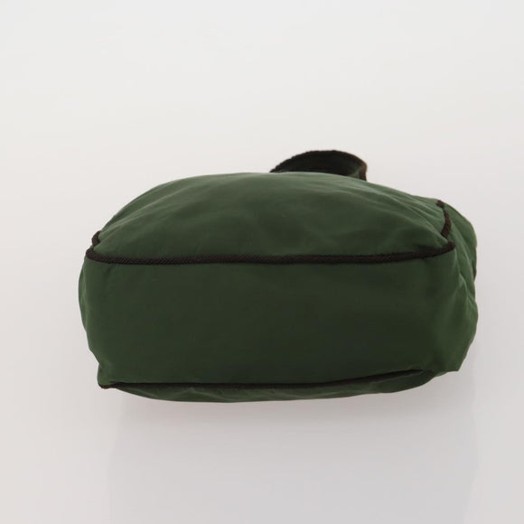 PRADA Hand Bag Nylon 3 Set Green Pink Auth bs37044