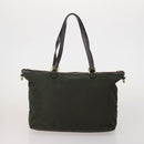 PRADA Hand Bag Nylon 3 Set Green Pink Auth bs37044-3
