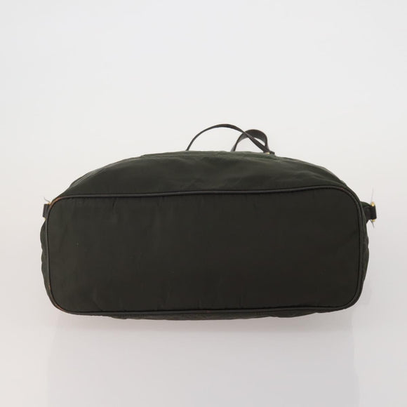 PRADA Hand Bag Nylon 3 Set Green Pink Auth bs37044