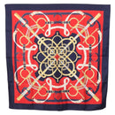 HERMES Carre 90 Scarf ”Eperon d' Or” Silk Navy Auth bs37045-12