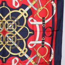 HERMES Carre 90 Scarf ”Eperon d' Or” Silk Navy Auth bs37045-7