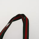 GUCCI GG Supreme Web Sherry Line Hand Bag PVC 3 Set Beige Auth bs37046-14