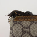 GUCCI GG Supreme Web Sherry Line Hand Bag PVC 3 Set Beige Auth bs37046-16