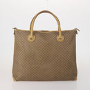 GUCCI GG Supreme Web Sherry Line Hand Bag PVC 3 Set Beige Auth bs37046-2