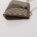 GUCCI GG Supreme Web Sherry Line Hand Bag PVC 3 Set Beige Auth bs37046-20