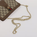 GUCCI GG Supreme Web Sherry Line Hand Bag PVC 3 Set Beige Auth bs37046-21