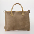 GUCCI GG Supreme Web Sherry Line Hand Bag PVC 3 Set Beige Auth bs37046-3
