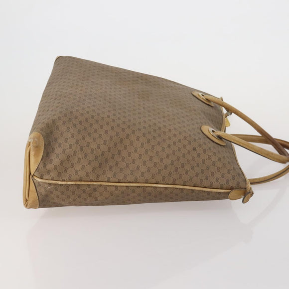 GUCCI GG Supreme Web Sherry Line Hand Bag PVC 3 Set Beige Auth bs37046