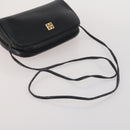 GIVENCHY Shoulder Bag Leather 2 Set Black Gold Auth bs37047-13