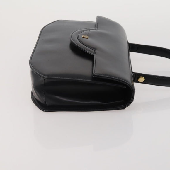 GIVENCHY Shoulder Bag Leather 2 Set Black Gold Auth bs37047