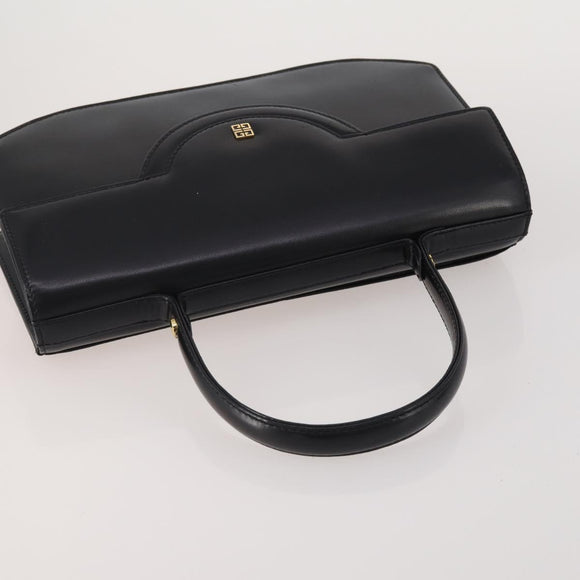 GIVENCHY Shoulder Bag Leather 2 Set Black Gold Auth bs37047
