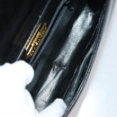 GIVENCHY Shoulder Bag Leather 2 Set Black Gold Auth bs37047-9