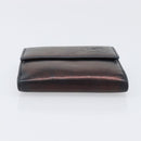 CHANEL Wallet Leather 2 Set Black CC Auth bs37048-15