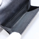 CHANEL Wallet Leather 2 Set Black CC Auth bs37048-18