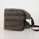 FENDI Tote Bag Coated Canvas Leather Nylon 4 Set Beige Black Brown Auth bs37049-4