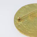 CHANEL Brooch Metal Gold Tone CC Auth bs37050V-10