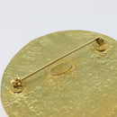 CHANEL Brooch Metal Gold Tone CC Auth bs37050V-11