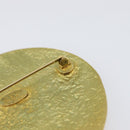 CHANEL Brooch Metal Gold Tone CC Auth bs37050V-12