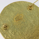 CHANEL Brooch Metal Gold Tone CC Auth bs37050V-14
