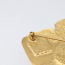 CHANEL Brooch Metal Gold Tone CC Auth bs37051M-10