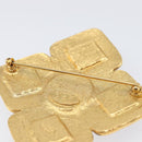 CHANEL Brooch Metal Gold Tone CC Auth bs37051M-11