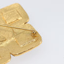 CHANEL Brooch Metal Gold Tone CC Auth bs37051M-12