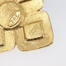 CHANEL Brooch Metal Gold Tone CC Auth bs37051M-15