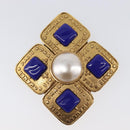 CHANEL Brooch Metal Gold Tone CC Auth bs37051M-4