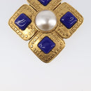 CHANEL Brooch Metal Gold Tone CC Auth bs37051M-5