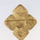 CHANEL Brooch Metal Gold Tone CC Auth bs37051M-8