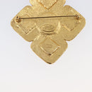 CHANEL Brooch Metal Gold Tone CC Auth bs37051M-9