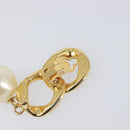 CHANEL Earring metal Gold Tone CC Auth bs37052-16