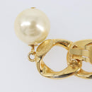 CHANEL Earring metal Gold Tone CC Auth bs37052-17