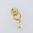 CHANEL Earring metal Gold Tone CC Auth bs37052-2