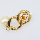 CHANEL Earring metal Gold Tone CC Auth bs37052-3