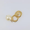 CHANEL Earring metal Gold Tone CC Auth bs37052-5