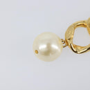 CHANEL Earring metal Gold Tone CC Auth bs37052-8