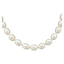 CHANEL Pearl Necklace metal Gold White CC Auth bs37053V-1